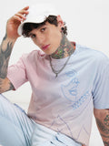 Highlander Men Multi Printed Round Neck Oversized Fit T-Shirt - Multi - Image 1