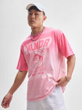 Highlander Men Pink Printed Round Neck T-Shirt - Pink - Image 1