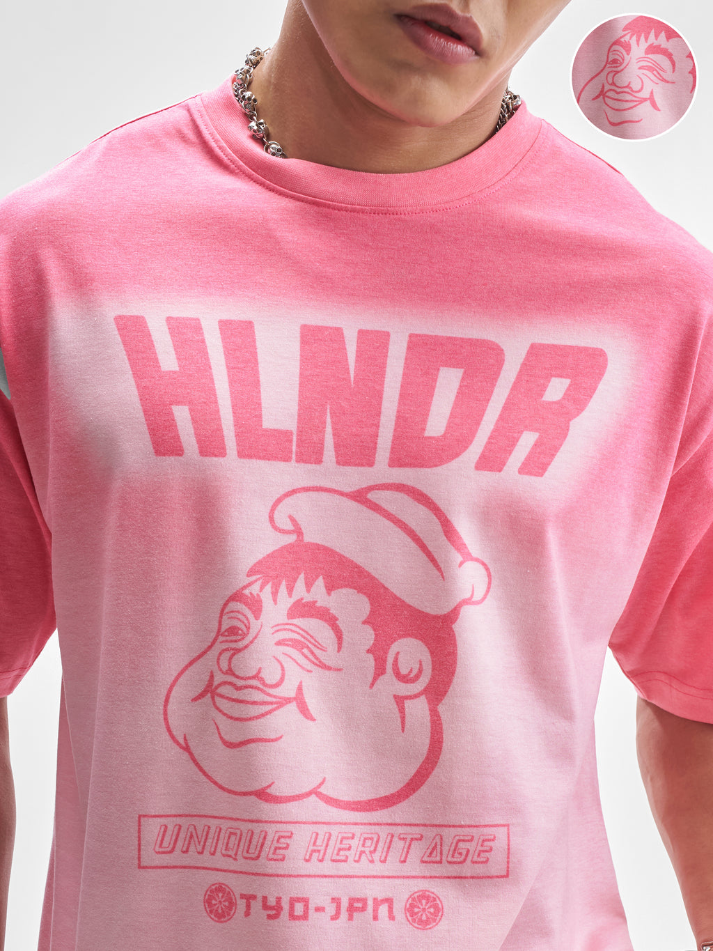 Highlander Men Pink Printed Round Neck T-Shirt - Pink - Image 5