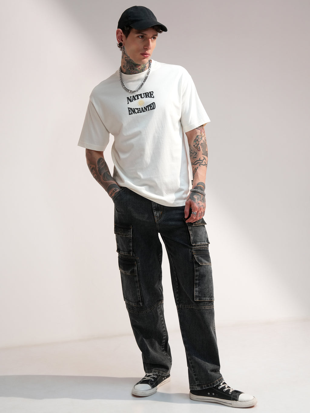 Highlander Men Off White Printed Round Neck T-Shirt - Off White - Image 2