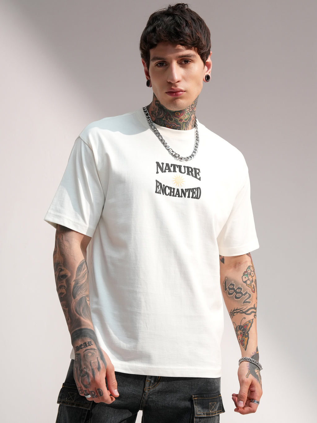 Highlander Men Off White Printed Round Neck T-Shirt - Off White - Image 3
