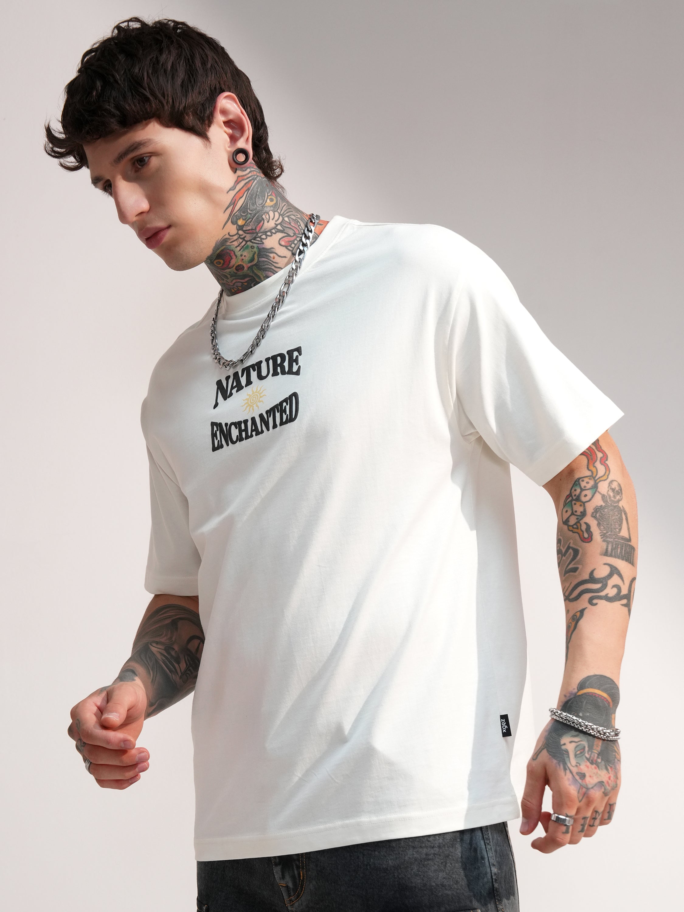 Highlander Men Off White Printed Round Neck T-Shirt - Off White - Image 4