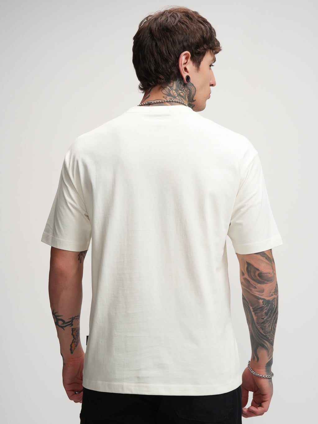 Highlander Men Off White Printed Round Neck T-Shirt - Off White - Image 3