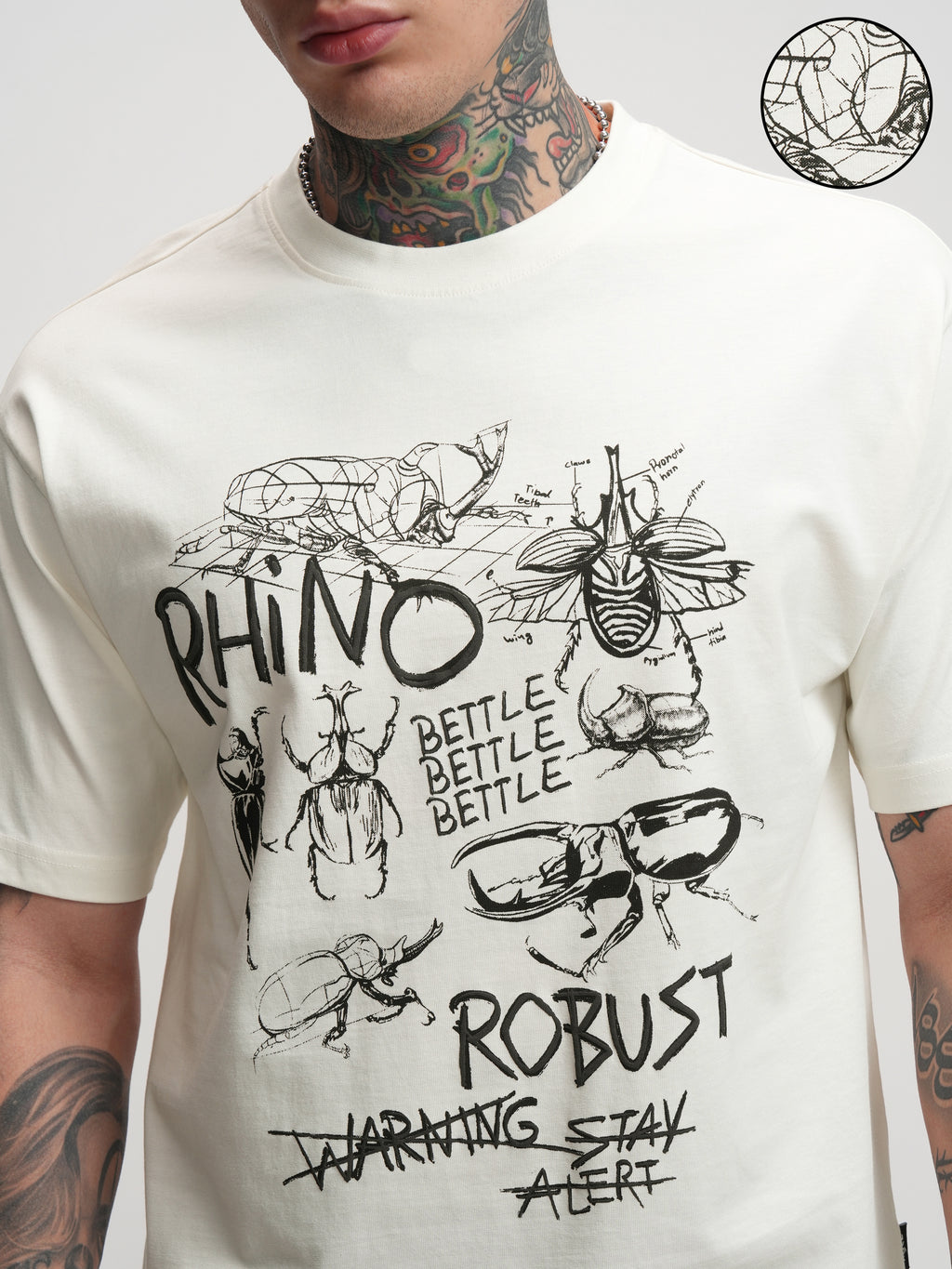Highlander Men Off White Printed Round Neck T-Shirt - Off White - Image 5