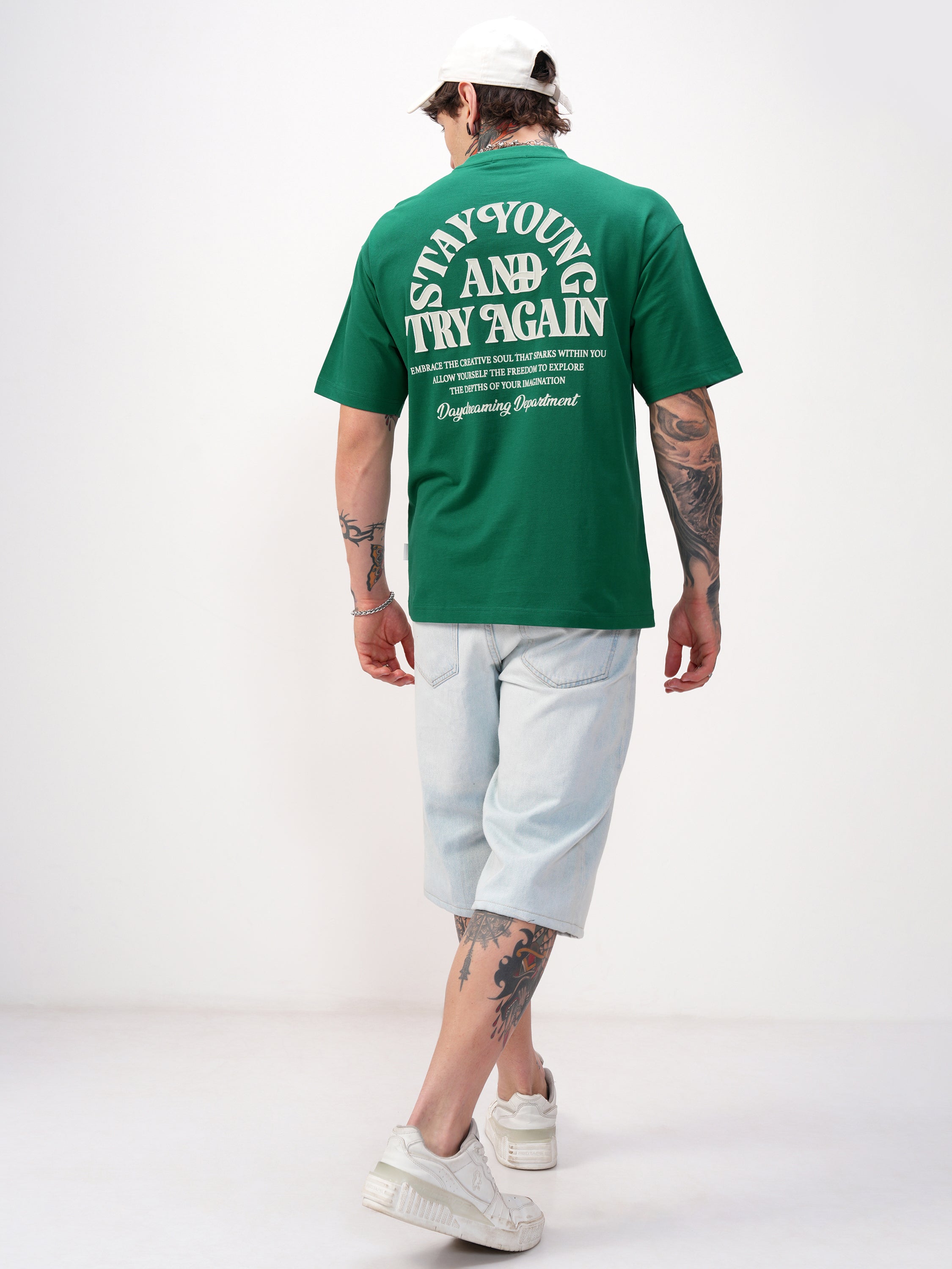 Highlander Men Green Printed Round Neck T-Shirt - Green - Image 2