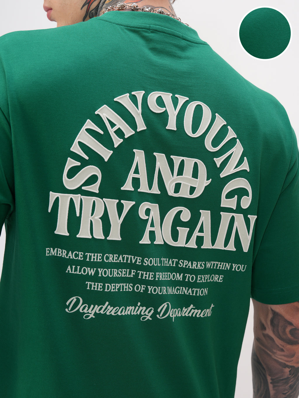 Highlander Men Green Printed Round Neck T-Shirt - Green - Image 5