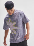 Highlander Men Purple Printed Round Neck T-Shirt - Purple - Image 1