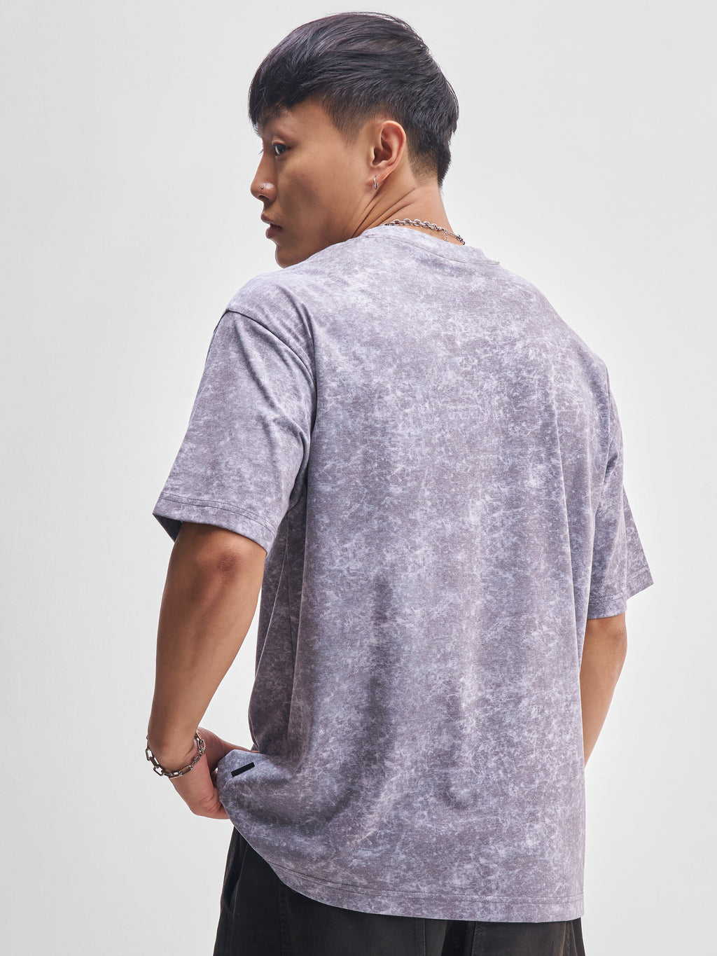 Highlander Men Purple Printed Round Neck T-Shirt - Purple - Image 3