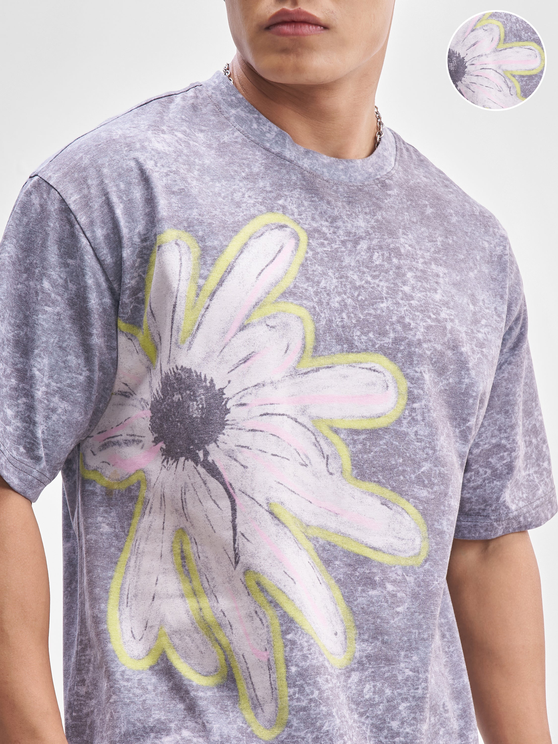 Highlander Men Purple Printed Round Neck T-Shirt - Purple - Image 5