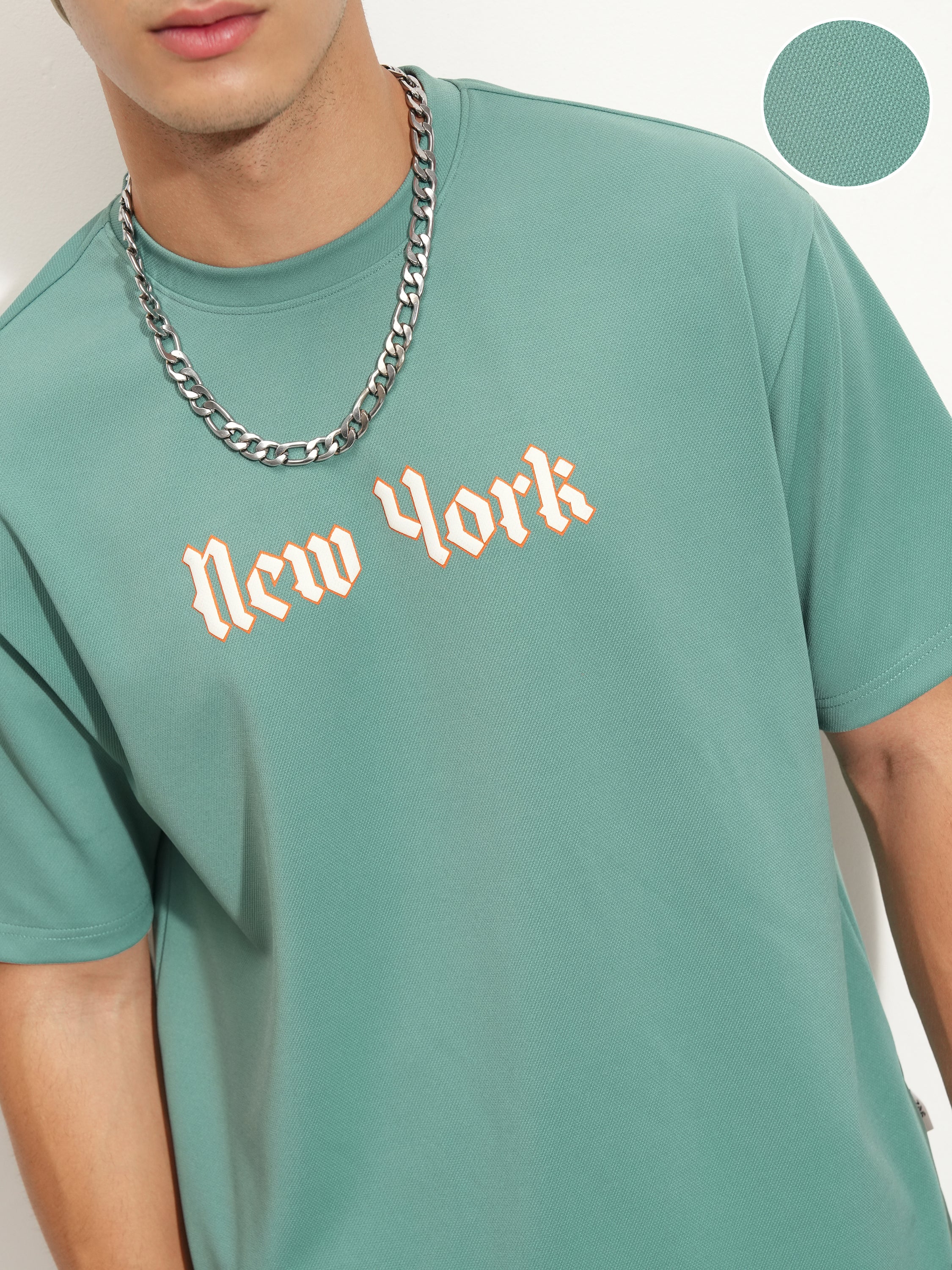 Highlander Men Green Printed Round Neck T-Shirt - Green - Image 5