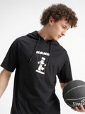 Highlander Men Black Printed Hood T-Shirt - Black - Image 1