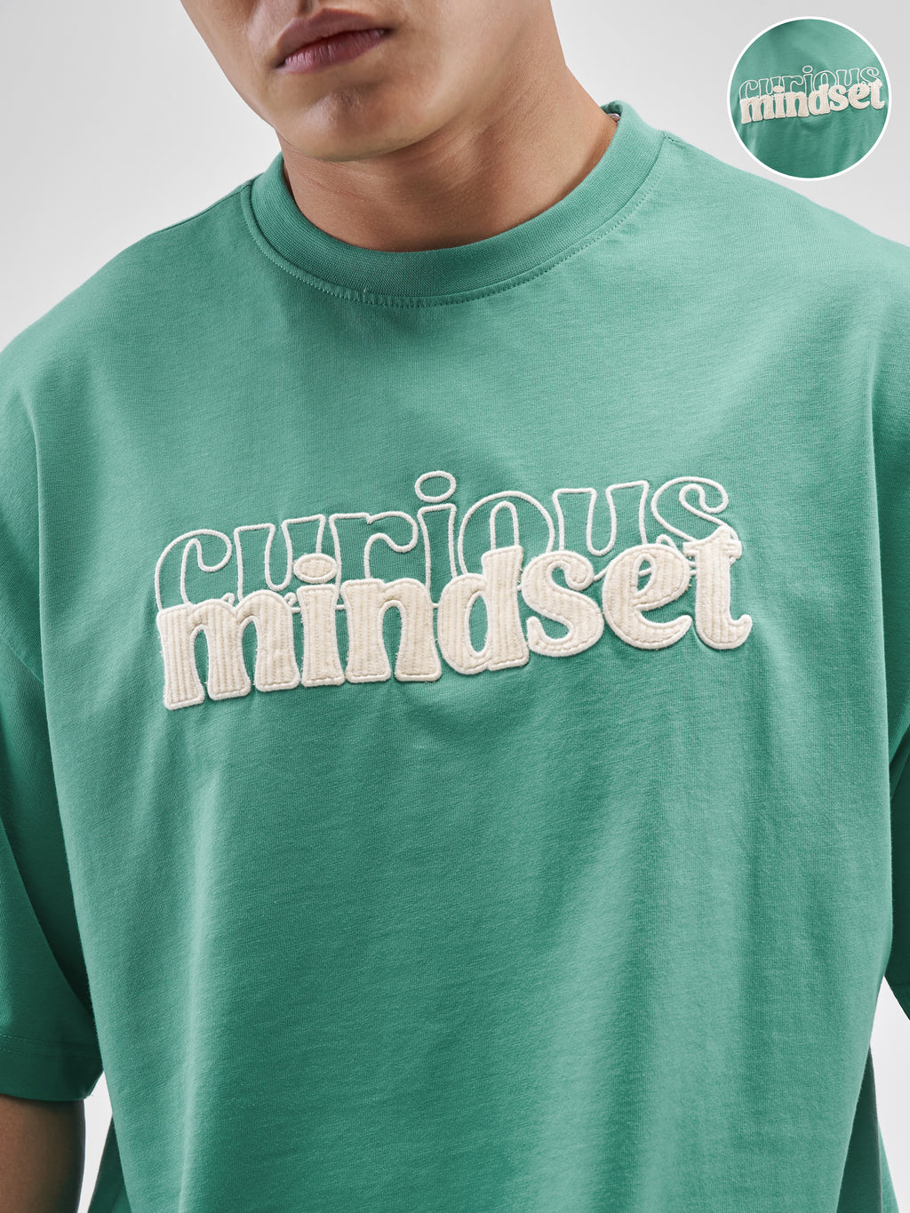 Highlander Men Turquoise Printed Round Neck Oversized Fit T-Shirt - Turquoise - Image 5
