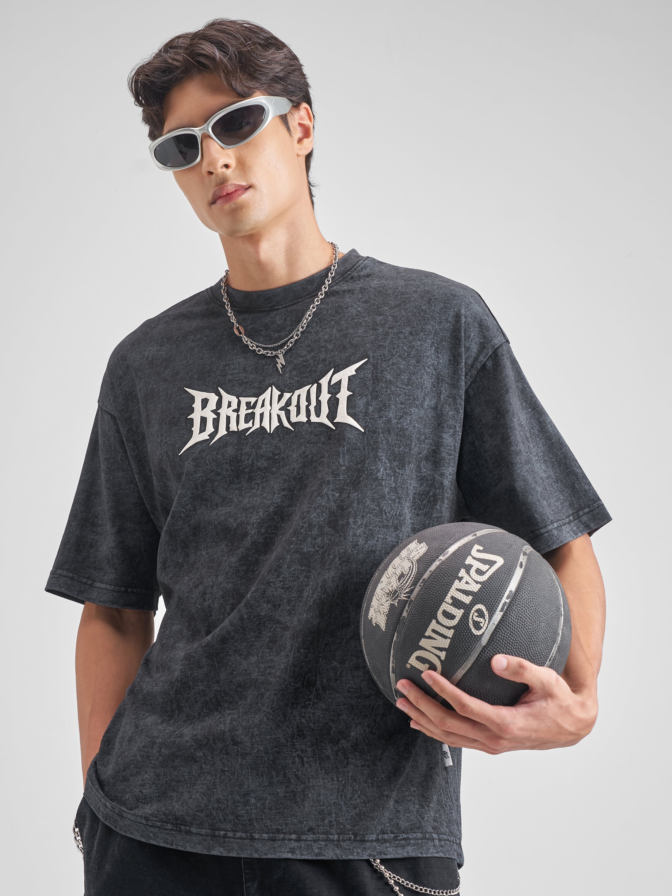Highlander Men Black Printed Round Neck T-Shirt - Black - Image 3