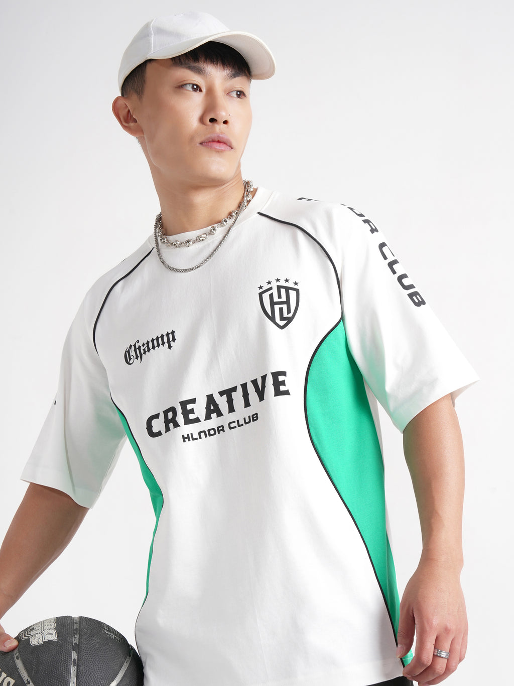 Highlander Men White Printed Round Neck T-Shirt - White - Image 1