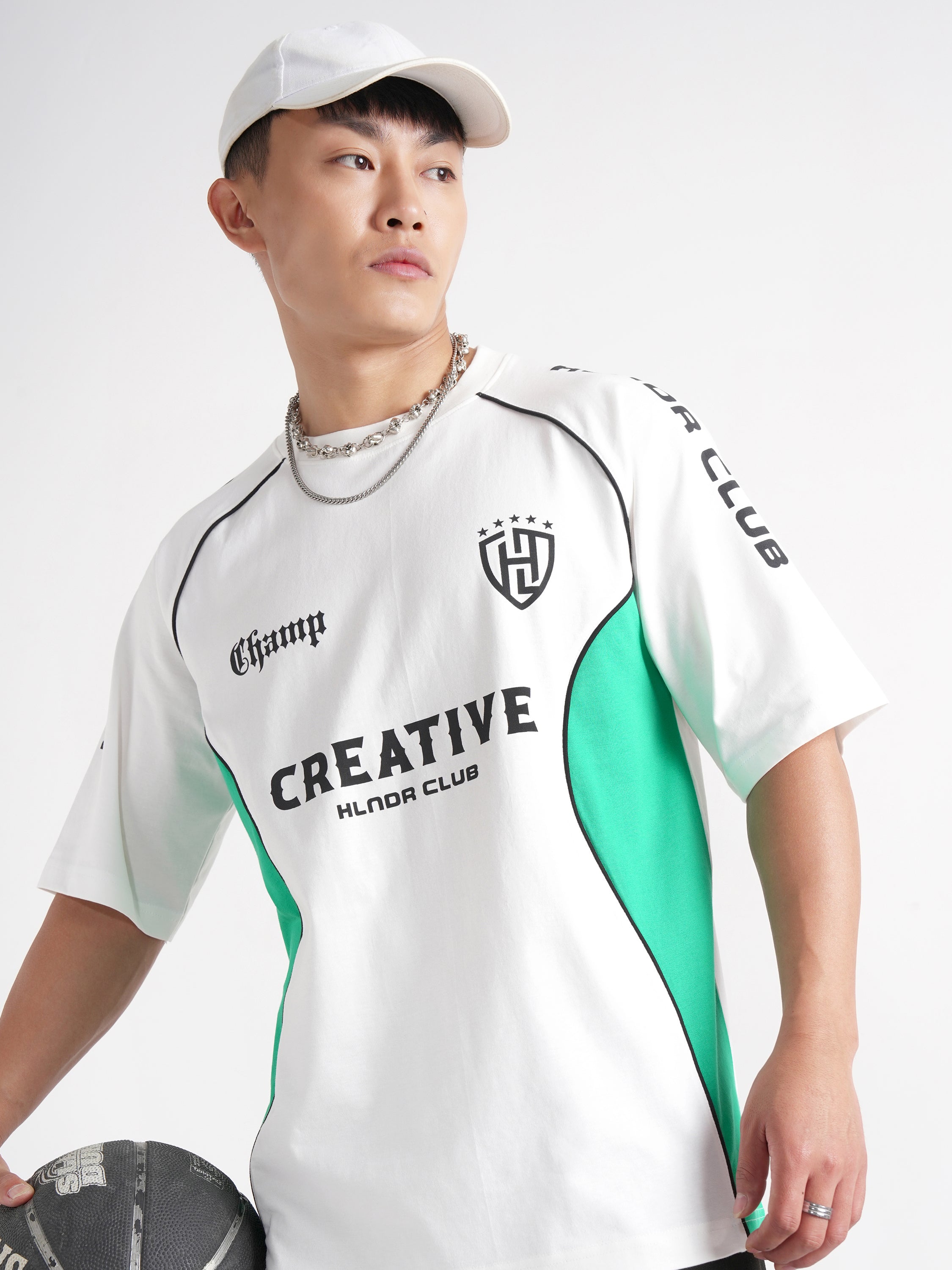 Highlander Men White Printed Round Neck T-Shirt - White - Image 1