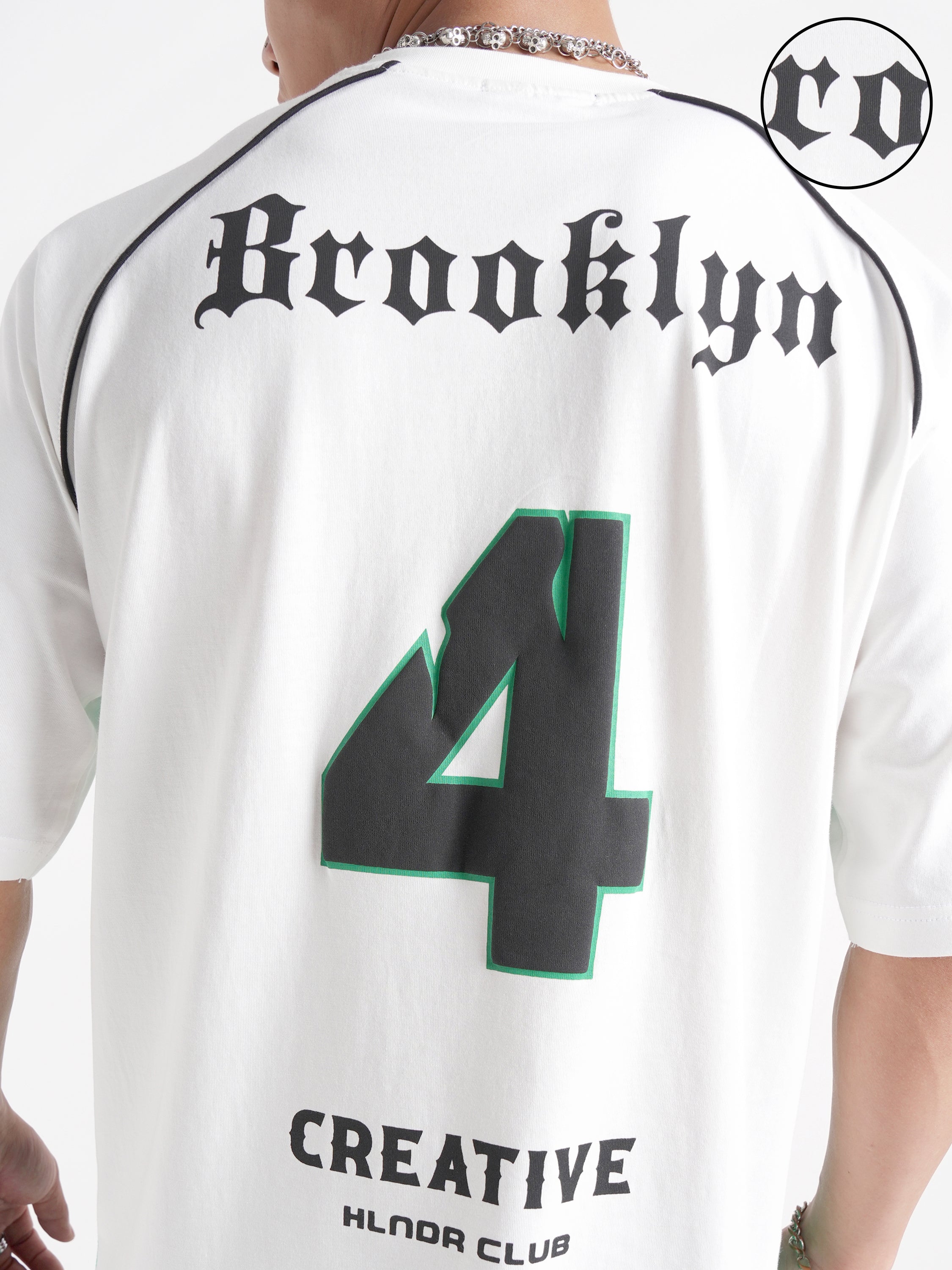 Highlander Men White Printed Round Neck T-Shirt - White - Image 5