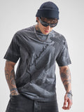 Highlander Men Grey Printed Round Neck T-Shirt - Grey - Image 1