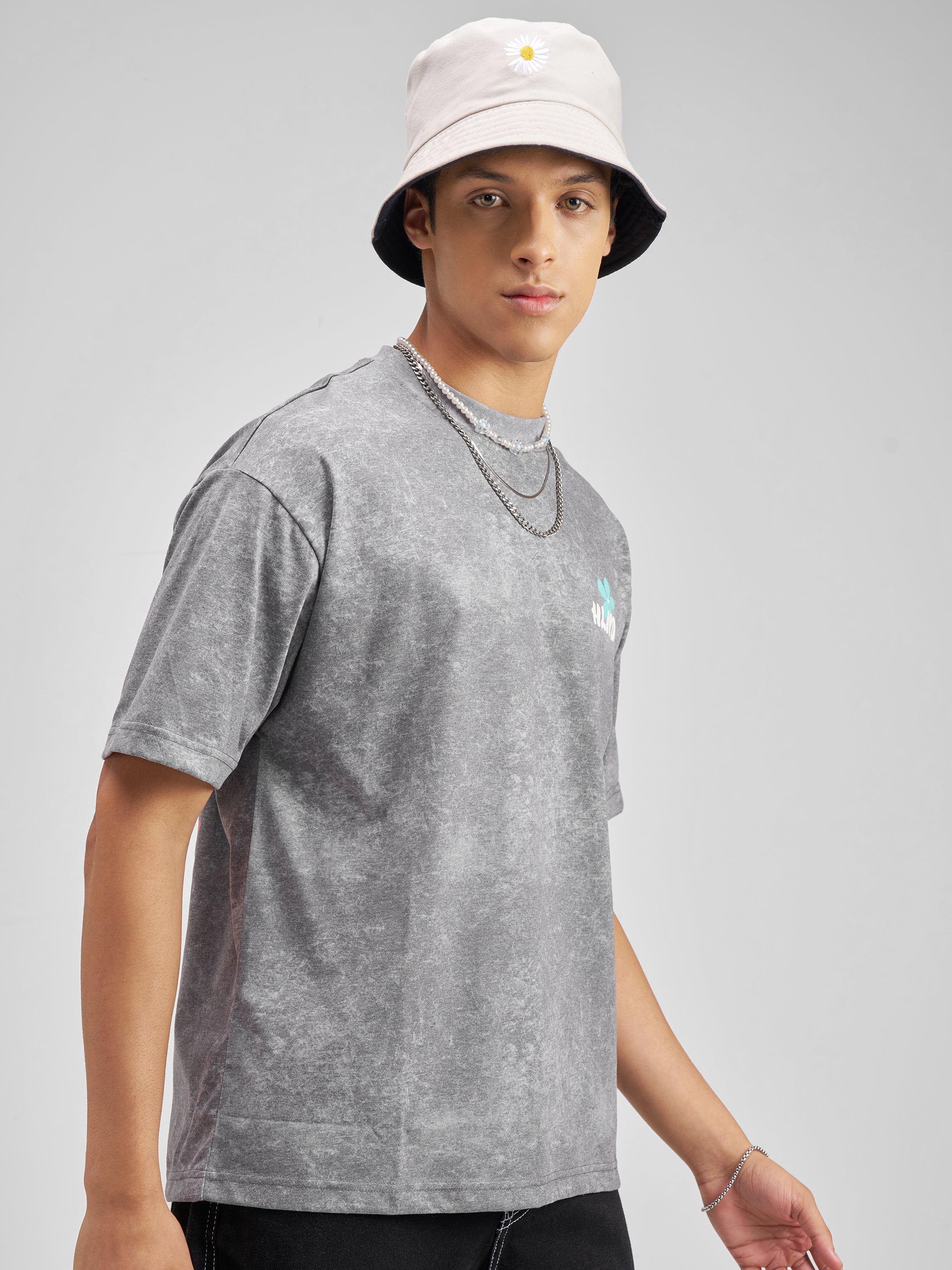 Highlander Men Black Printed Round Neck T-Shirt - Black - Image 6