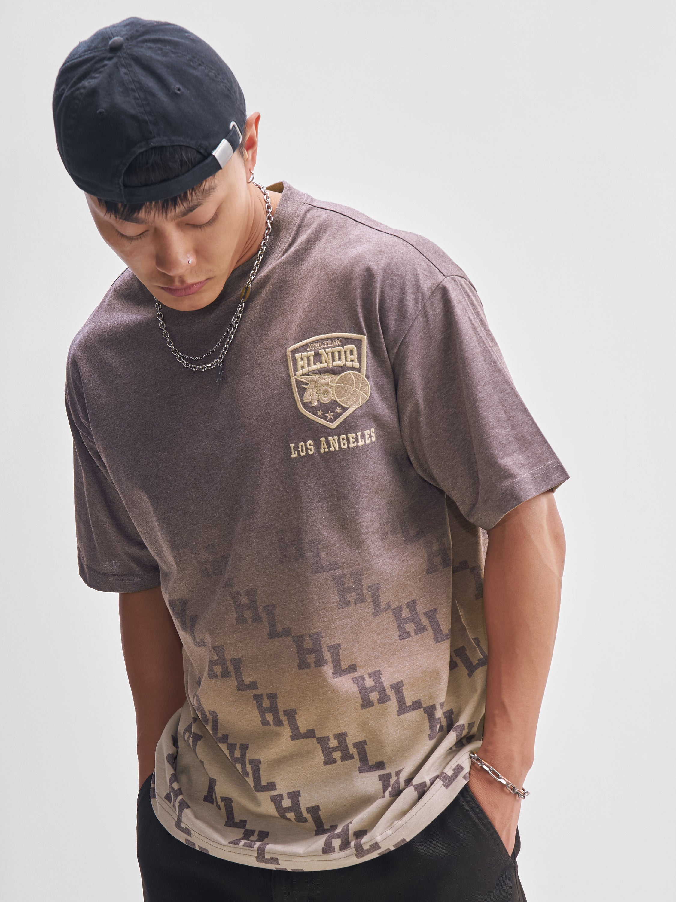 Highlander Men Lavender Printed Round Neck T-Shirt - Lavender - Image 1