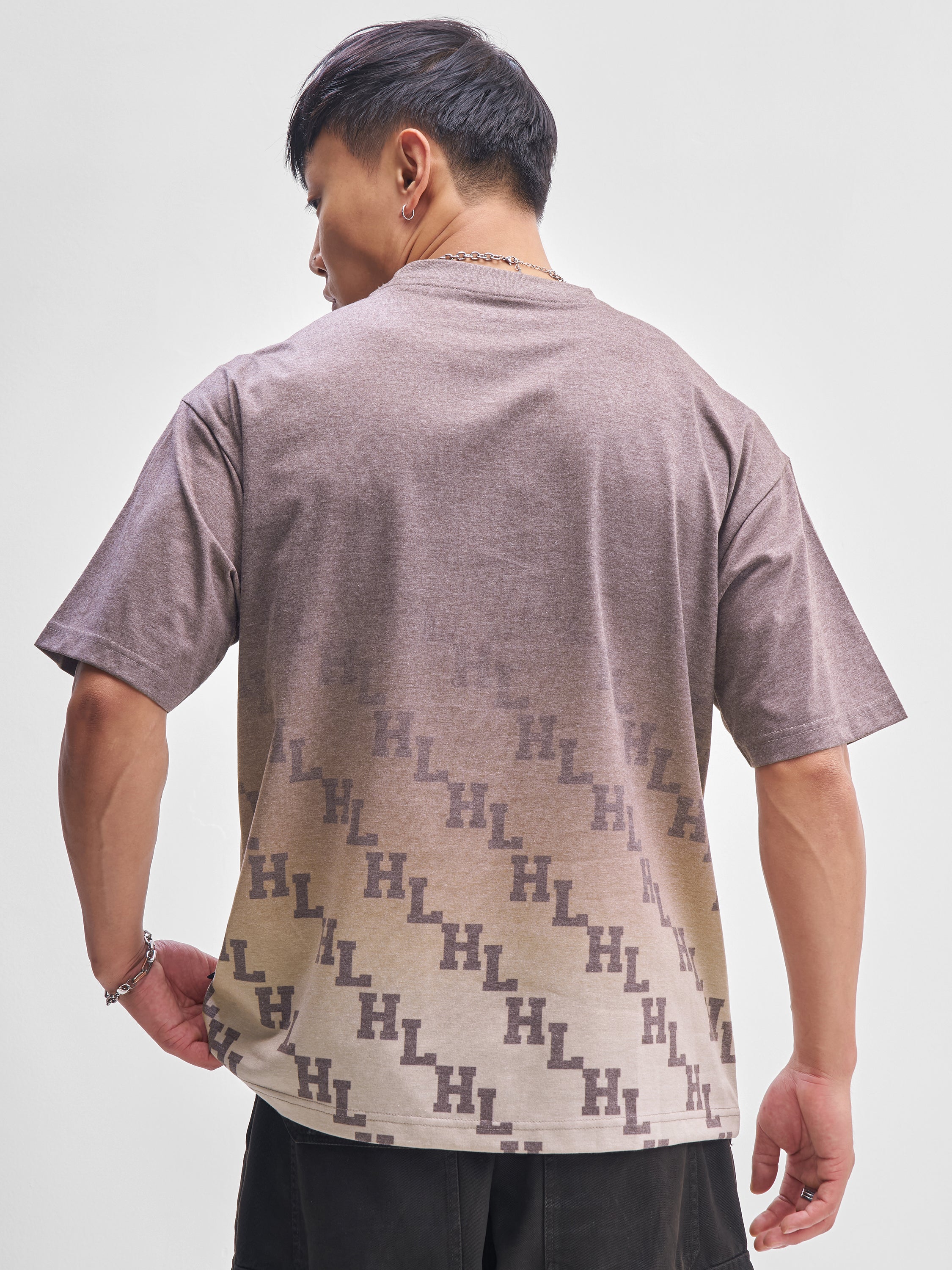 Highlander Men Lavender Printed Round Neck T-Shirt - Lavender - Image 3