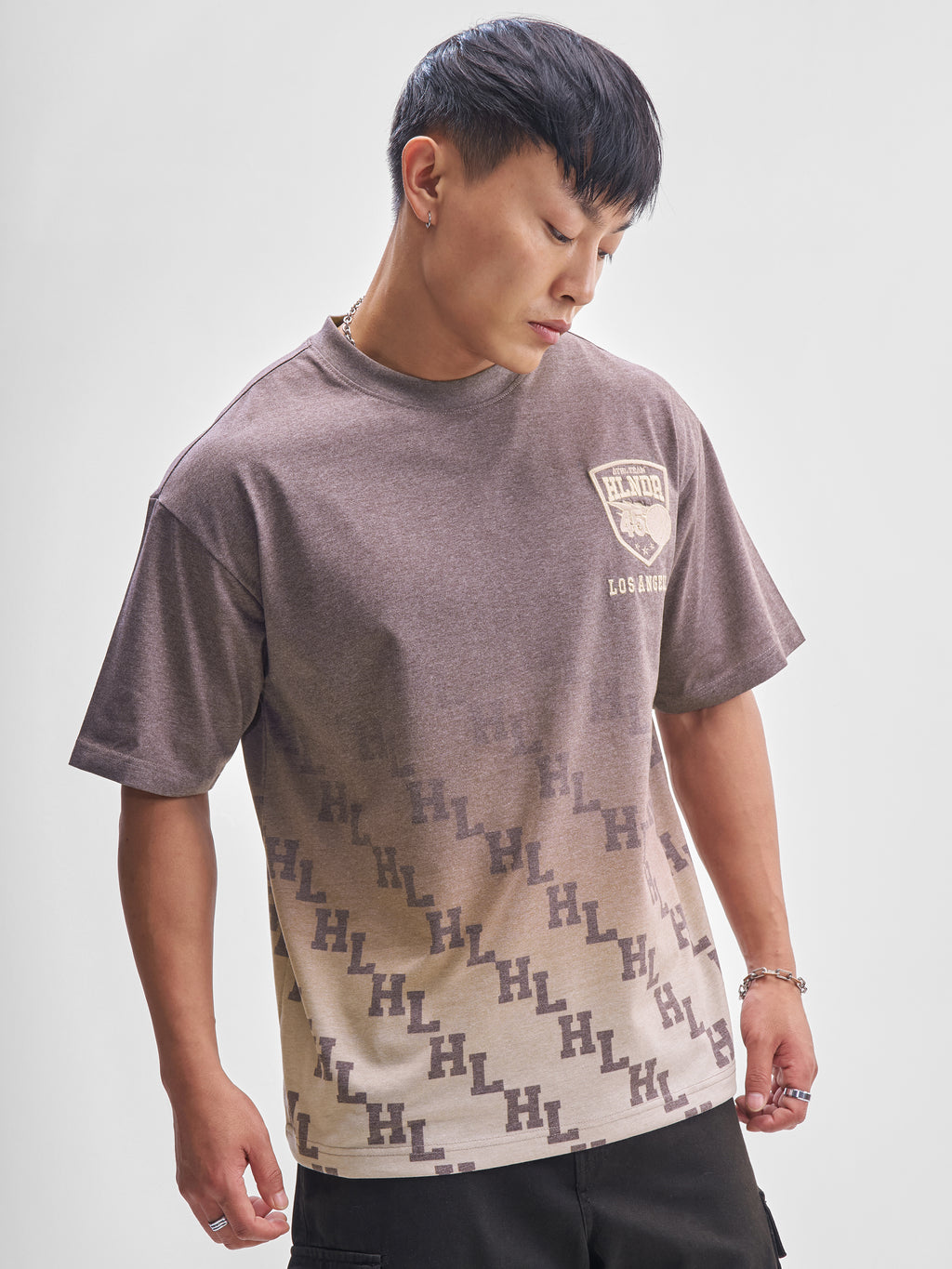Highlander Men Lavender Printed Round Neck T-Shirt - Lavender - Image 6