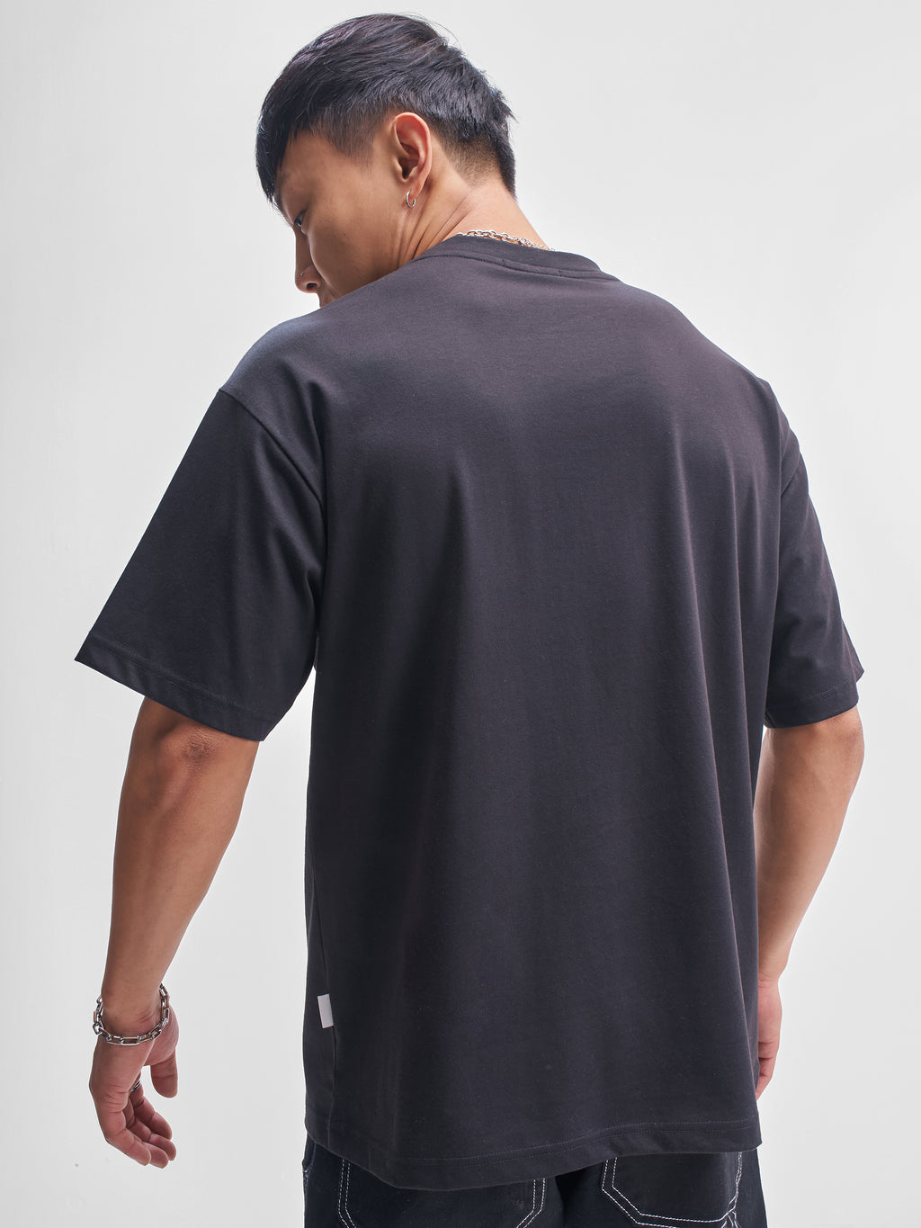 Highlander Men Navy Blue Printed Round Neck T-Shirt - Navy Blue - Image 3