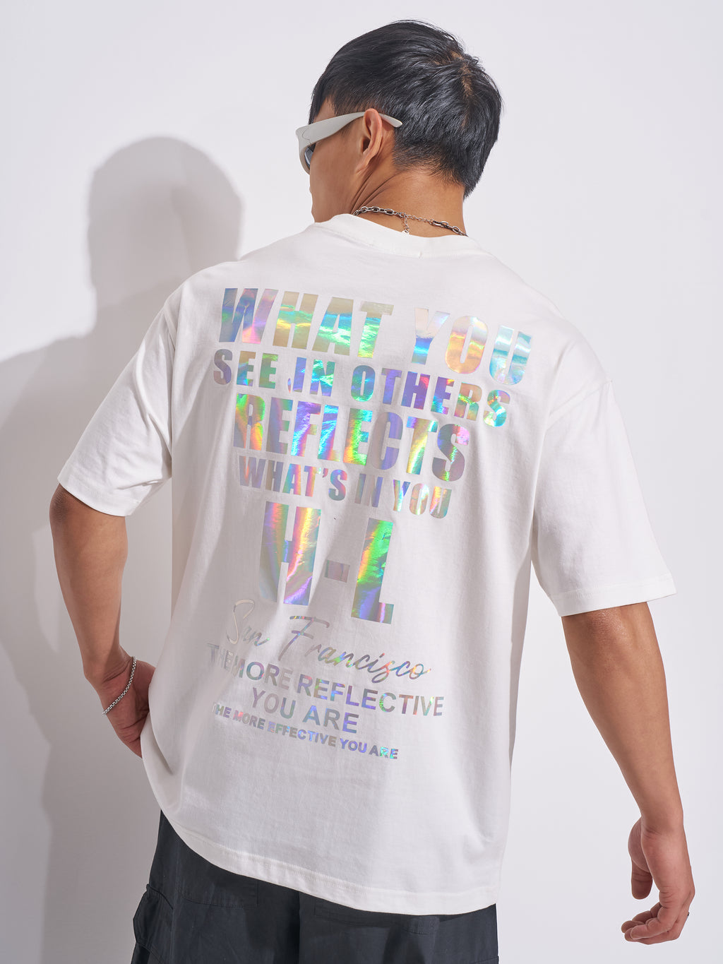 Highlander Men White Printed Round Neck T-Shirt - White - Image 1