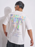 Highlander Men White Printed Round Neck T-Shirt - White - Image 1