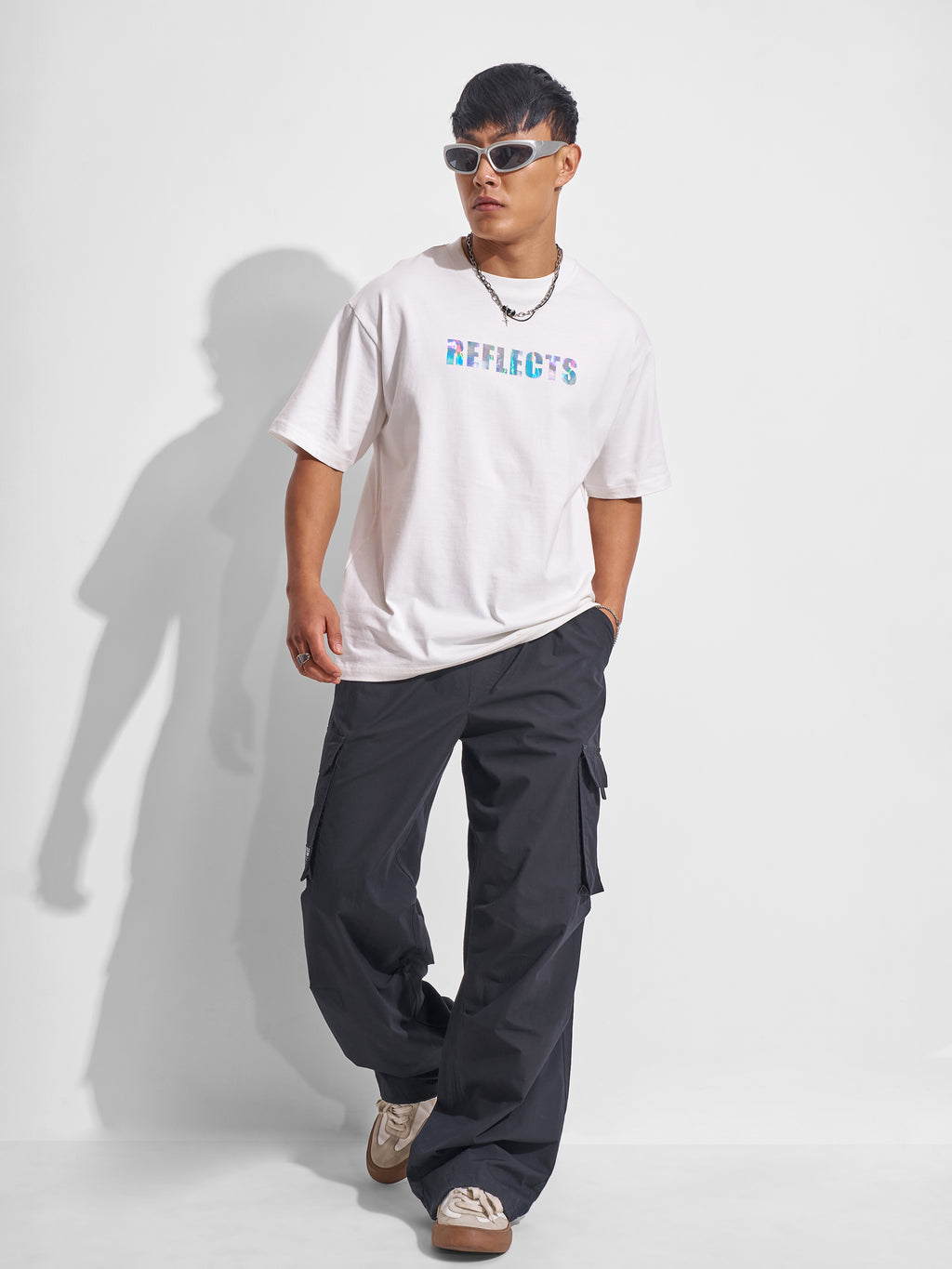 Highlander Men White Printed Round Neck T-Shirt - White - Image 2