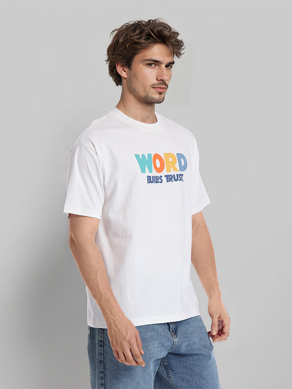Highlander Men White Printed Round Neck T-Shirt - White - Image 6