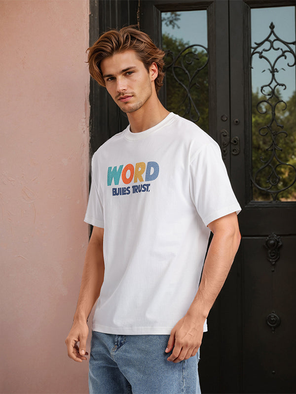 Highlander Men White Printed Round Neck T-Shirt - White - Image 7