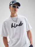 Highlander Men White Printed Round Neck Oversized Fit T-Shirt - White - Image 1