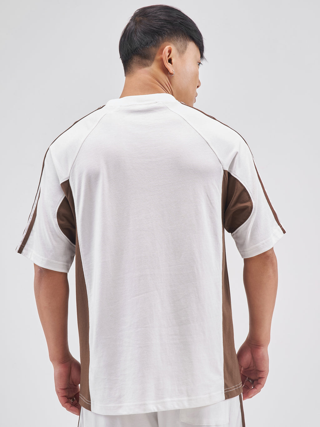 Highlander Men White Colourblocked Round Neck T-Shirt - White - Image 3