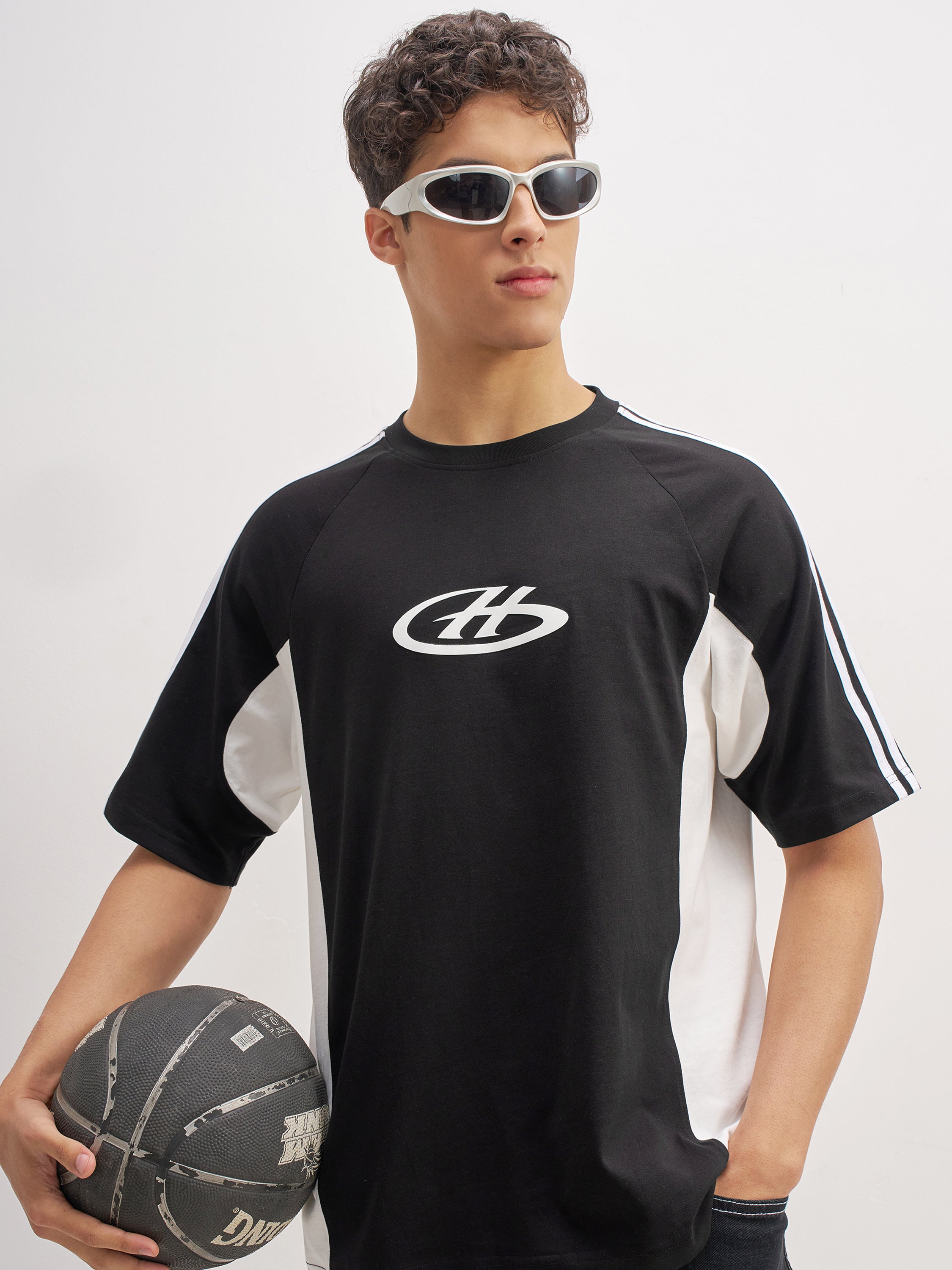 Highlander Men Black Printed Round Neck T-Shirt - Black - Image 1