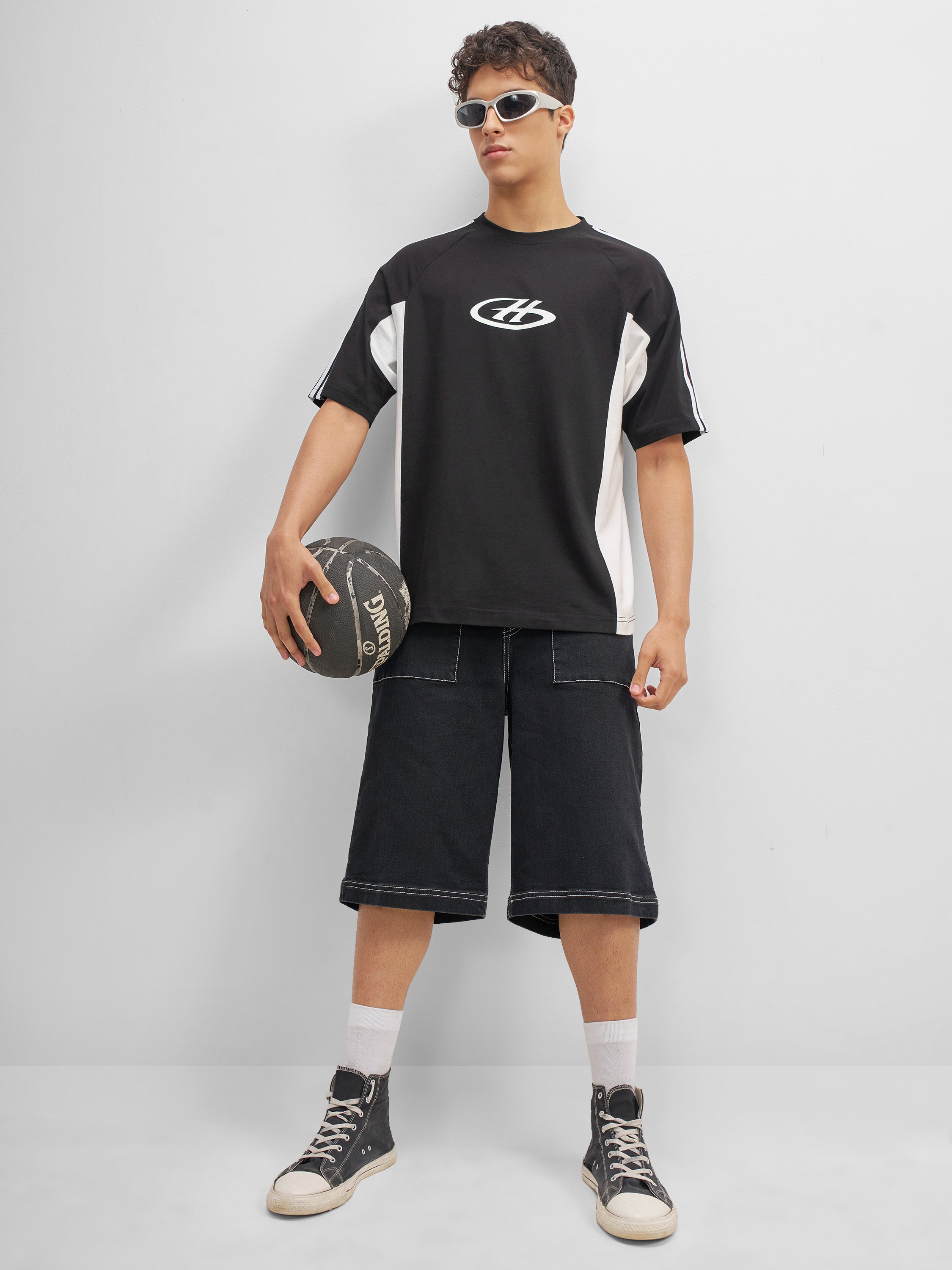 Highlander Men Black Printed Round Neck T-Shirt - Black - Image 2
