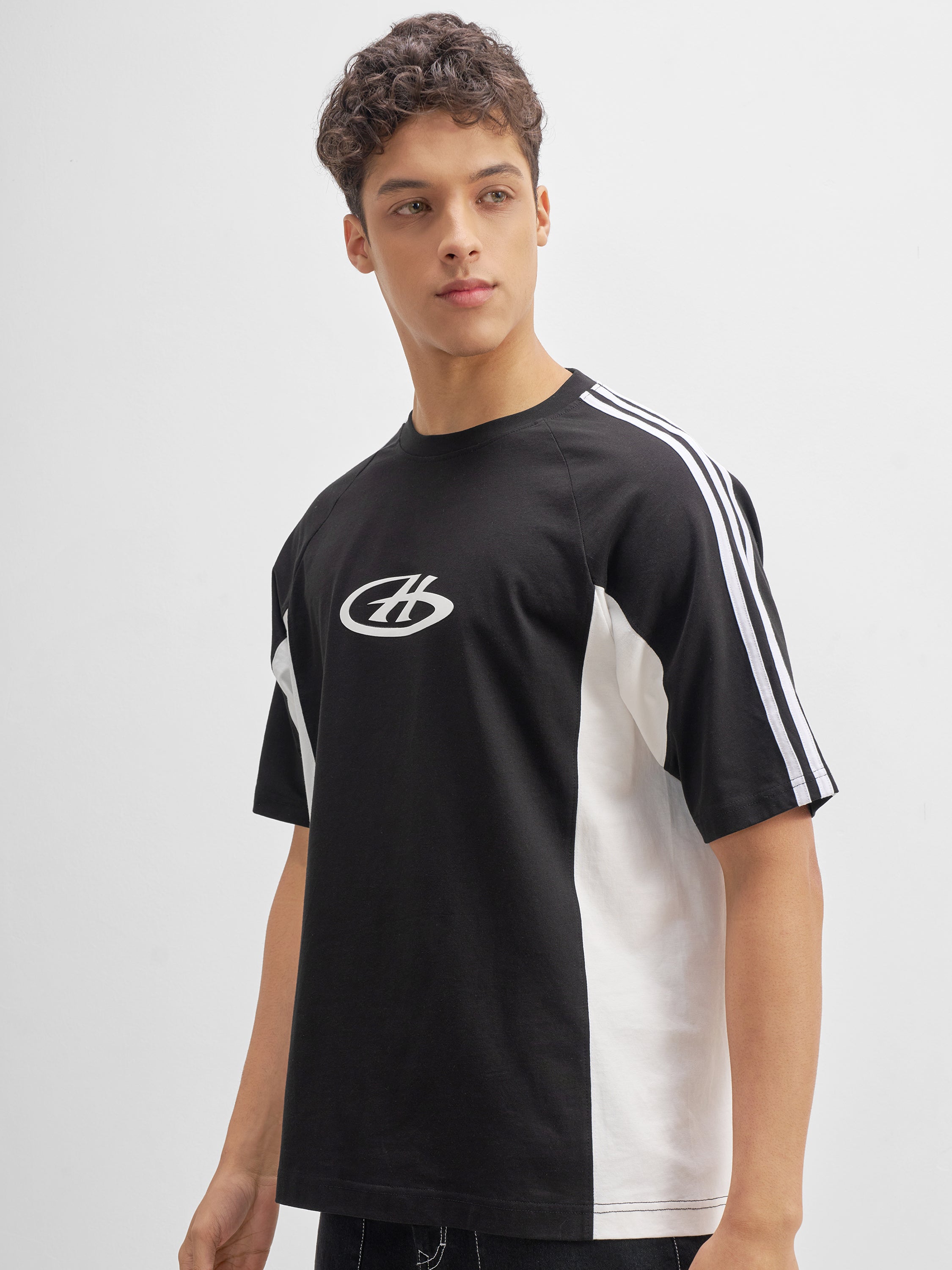 Highlander Men Black Printed Round Neck T-Shirt - Black - Image 4