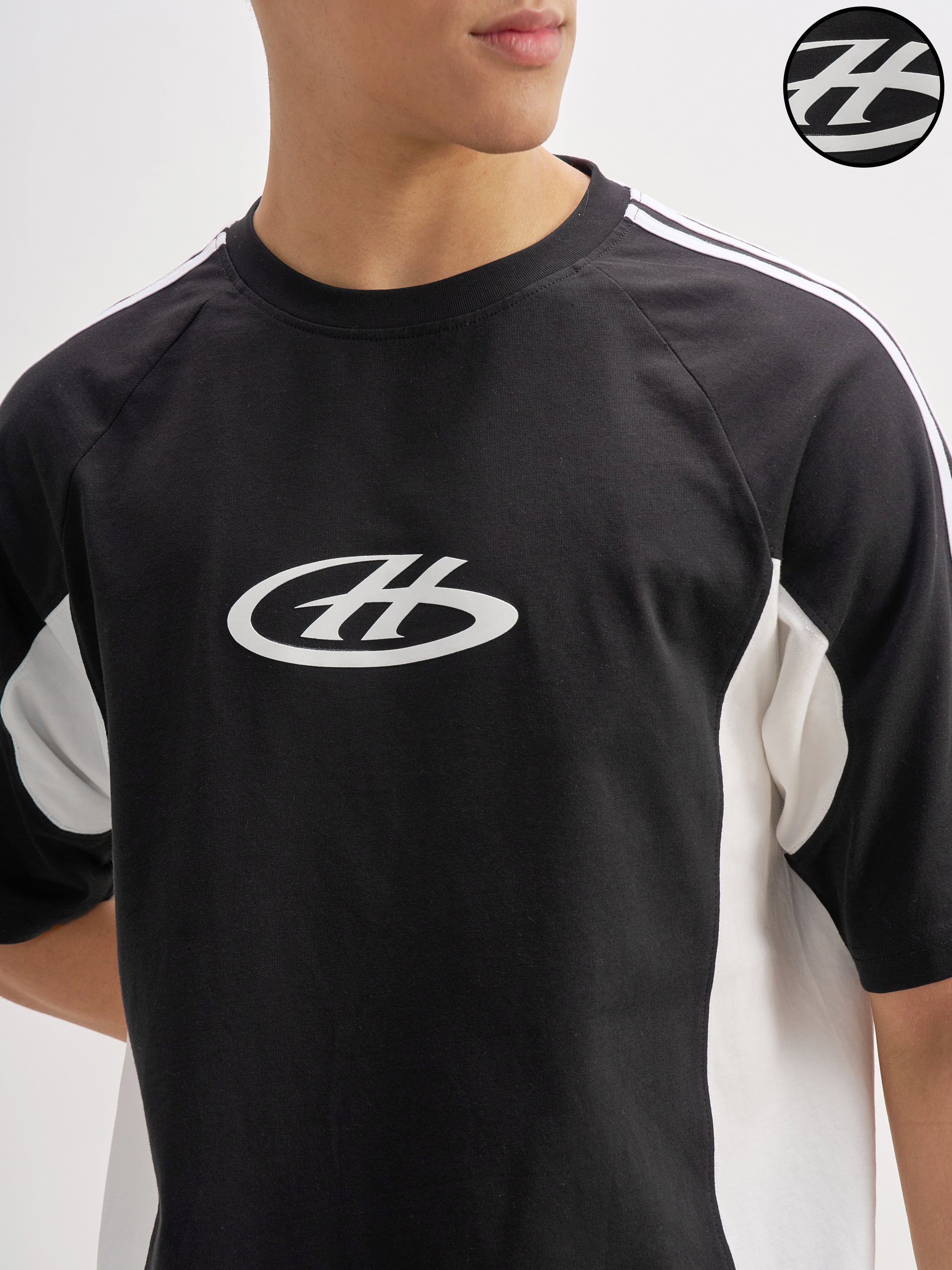 Highlander Men Black Printed Round Neck T-Shirt - Black - Image 5
