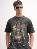 Highlander Men Black Printed Round Neck T-Shirt - Black - Image 1