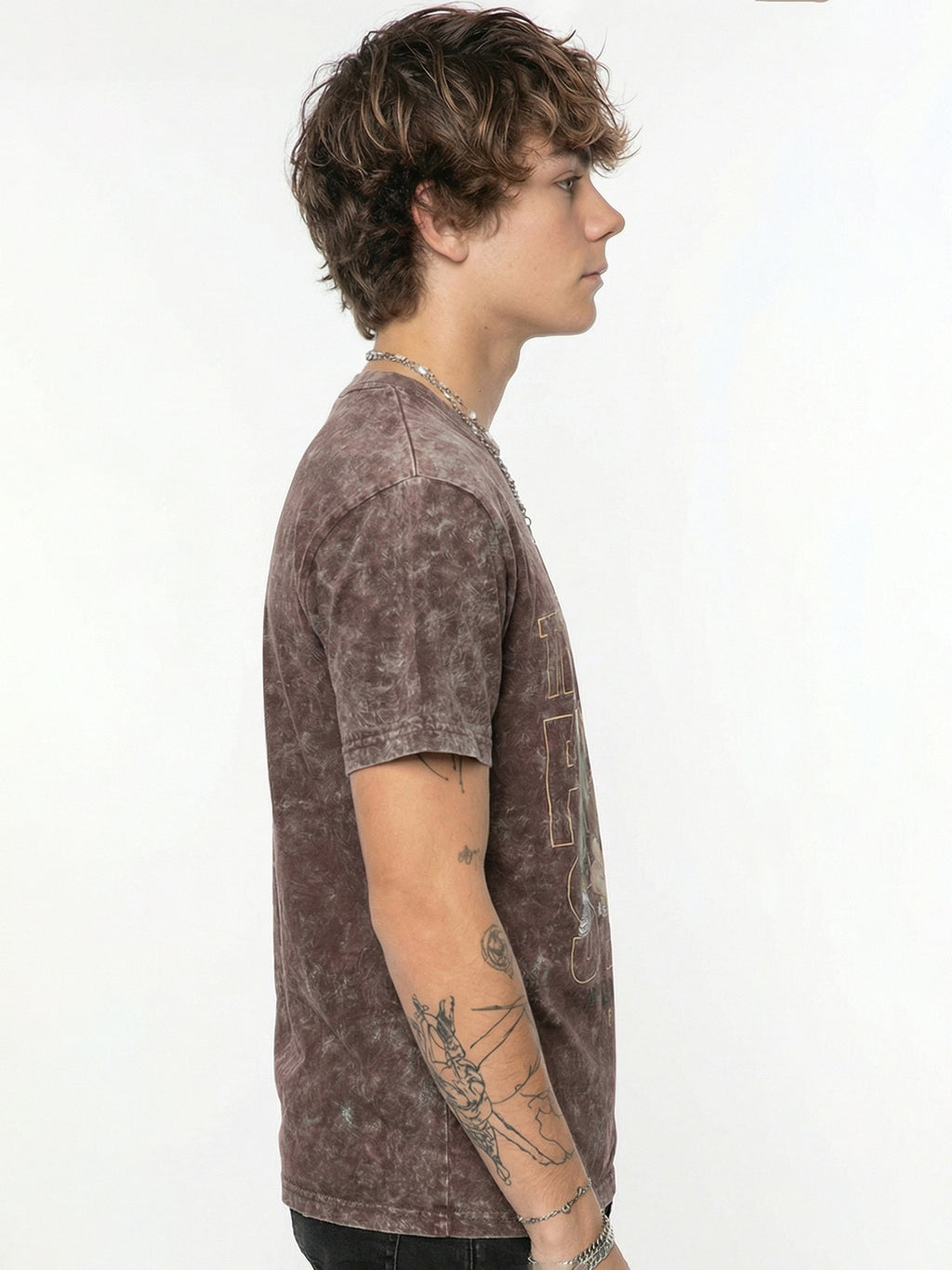 Highlander Men Brown Printed Round Neck T-Shirt - Brown - Image 6