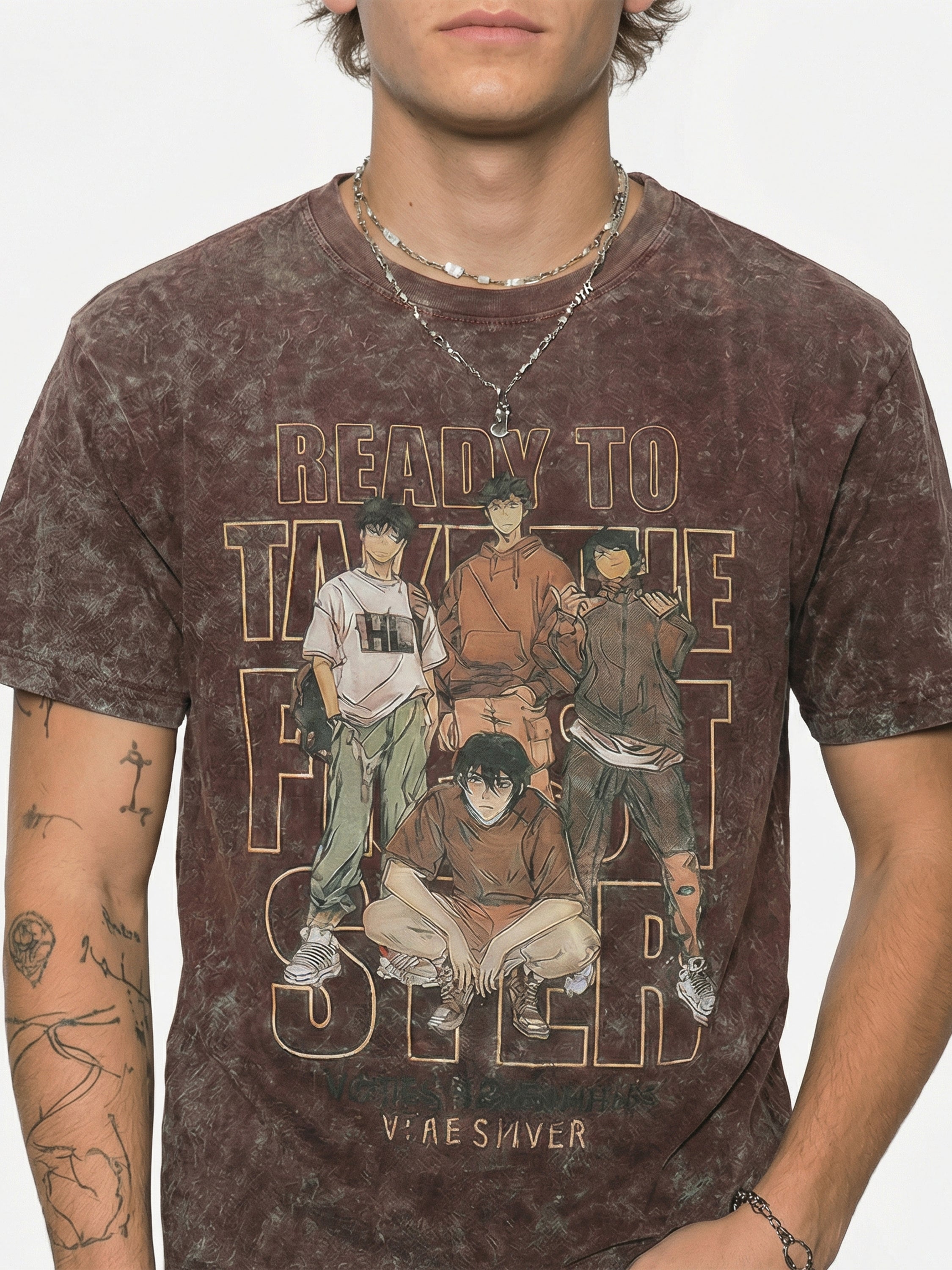 Highlander Men Brown Printed Round Neck T-Shirt - Brown - Image 7