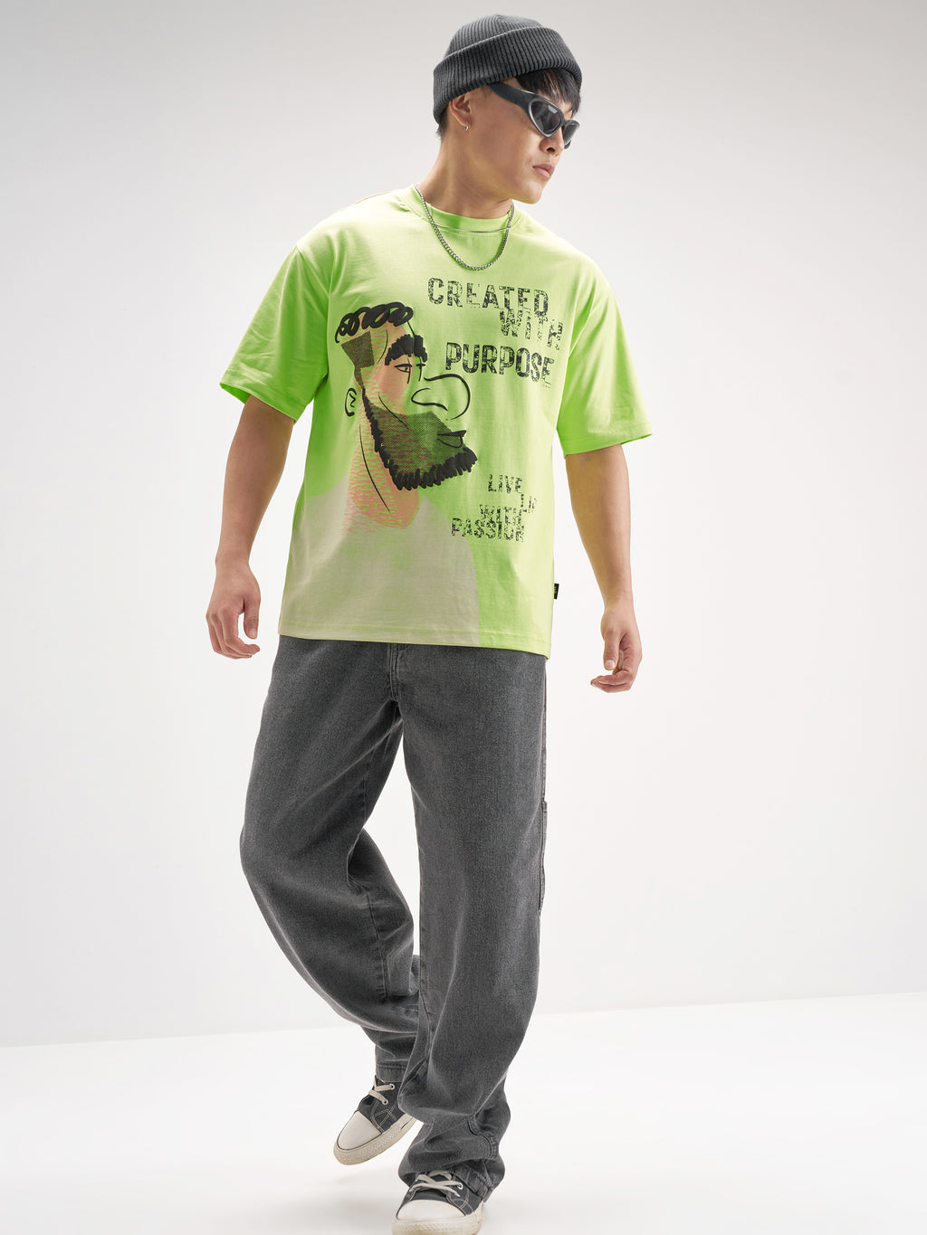 Highlander Men Green Printed Round Neck T-Shirt - Green - Image 2