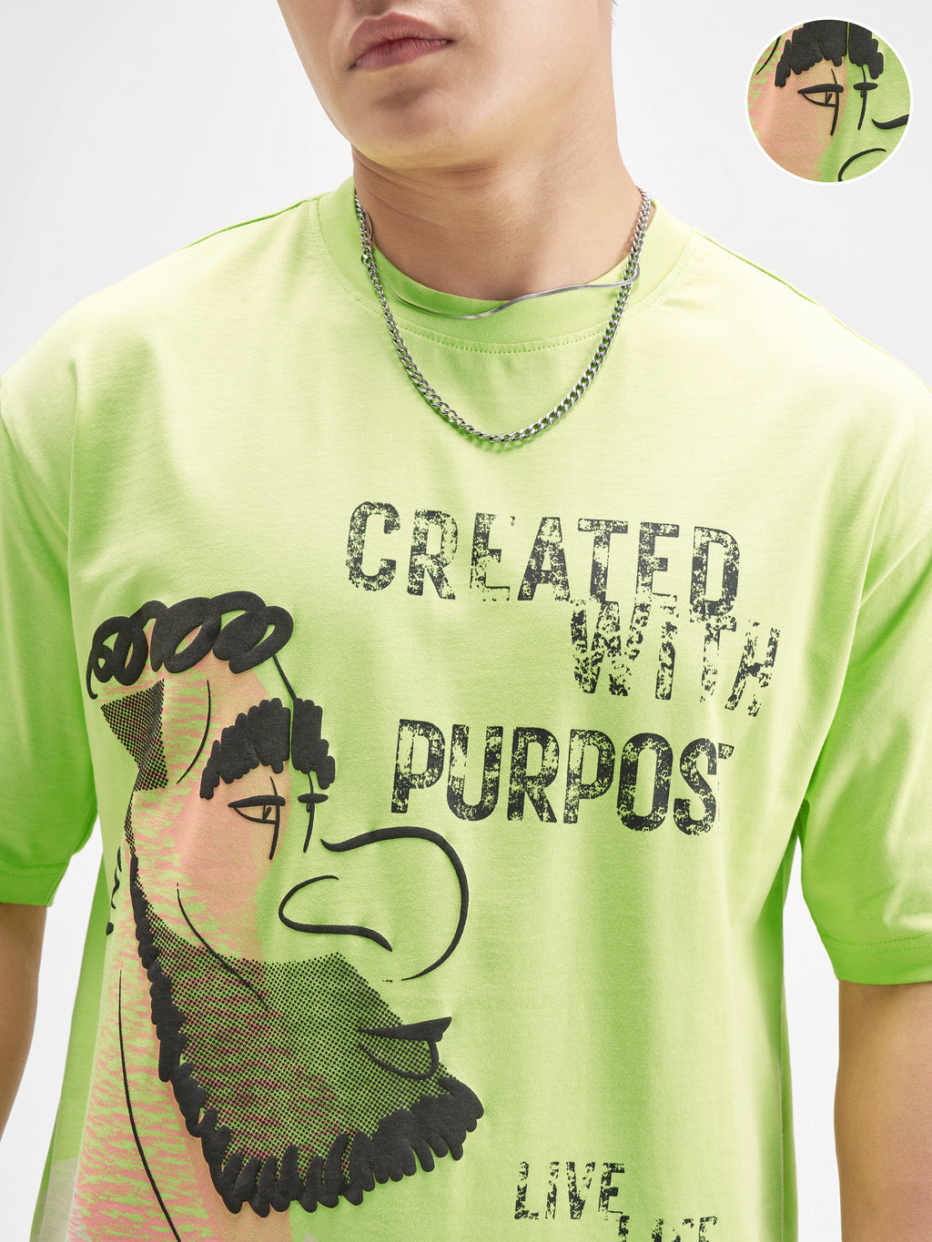 Highlander Men Green Printed Round Neck T-Shirt - Green - Image 5