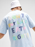 Highlander Men Blue Printed Round Neck T-Shirt - Blue - Image 1