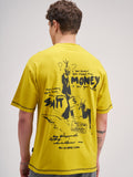 Highlander Men Yellow Printed Round Neck T-Shirt - Yellow - Image 1
