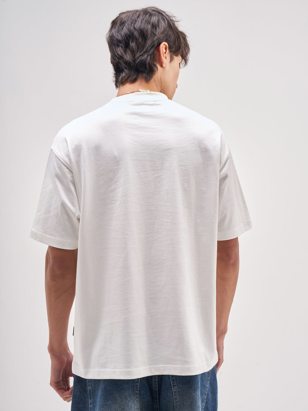 Highlander Men White Printed Round Neck T-Shirt - White - Image 3
