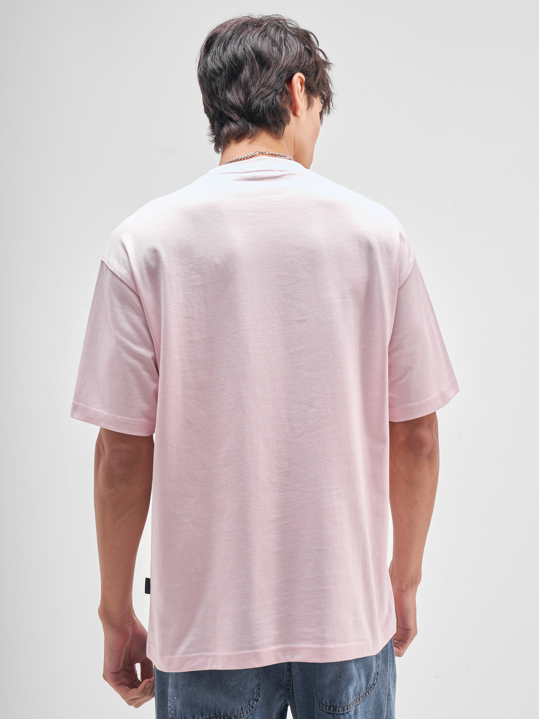 Highlander Men Pink Printed Round Neck T-Shirt - Pink - Image 3
