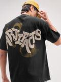 Highlander Men Black Printed Round Neck T-Shirt - Black - Image 1