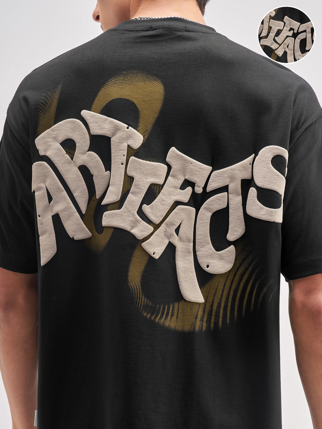 Highlander Men Black Printed Round Neck T-Shirt - Black - Image 5