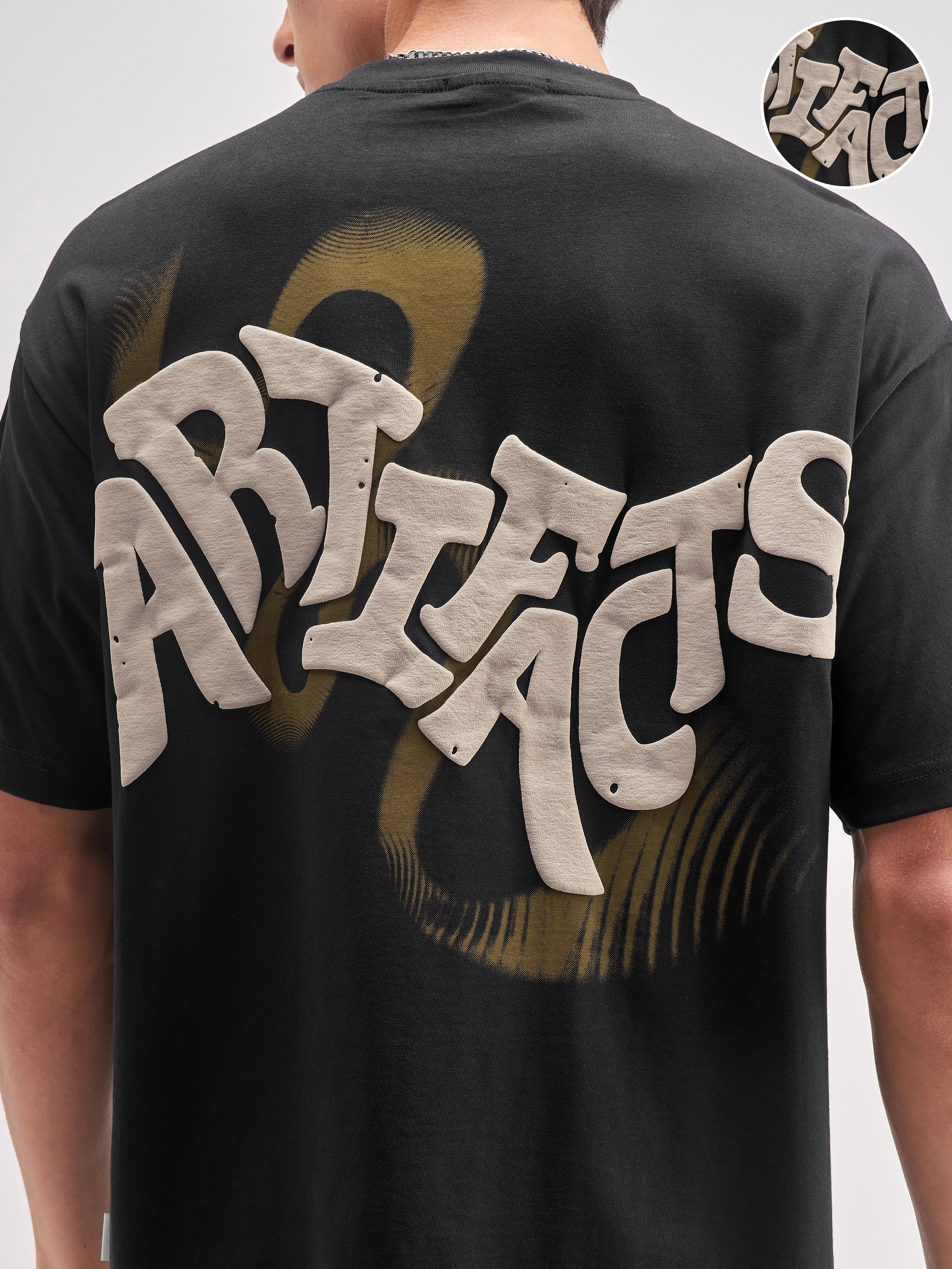 Highlander Men Black Printed Round Neck T-Shirt - Black - Image 5