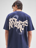 Highlander Men Blue Printed Round Neck T-Shirt - Blue - Image 1